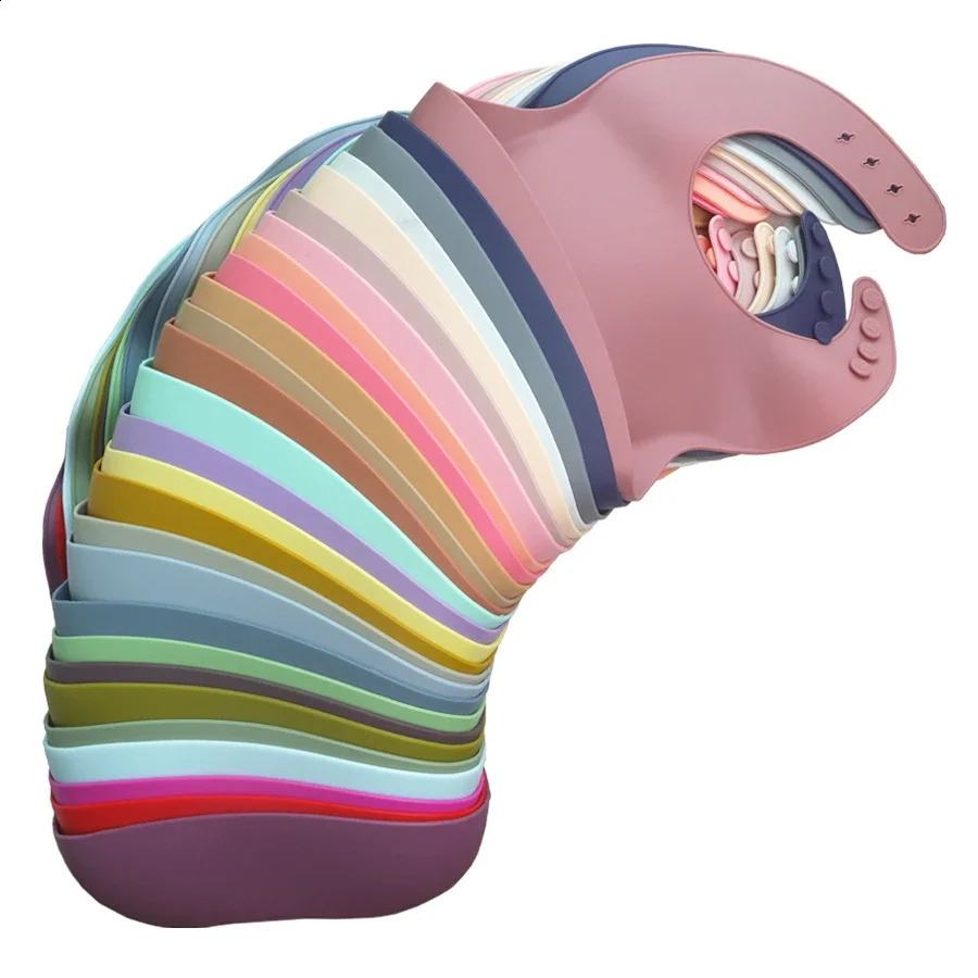 1 baby lunch apron silicone bib waterproof Saliva cartoon feeding 250414z