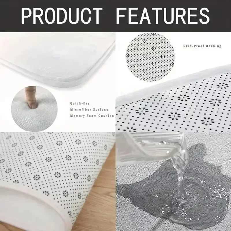 VIKAMA Christmas Tartan Runner Rug Soft And Non-Slip Design With Christmas Baubles And Bows Hallway Runner Mat For Home DecorM251117