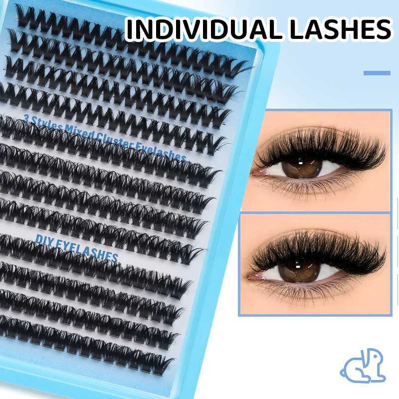 DINGSEN Eyelashes Cluster Soft Individual Lashes Eyelashes Extensions Volume DIY Eyelashes Kit Thick Cluster Eyelash MakeupT251117