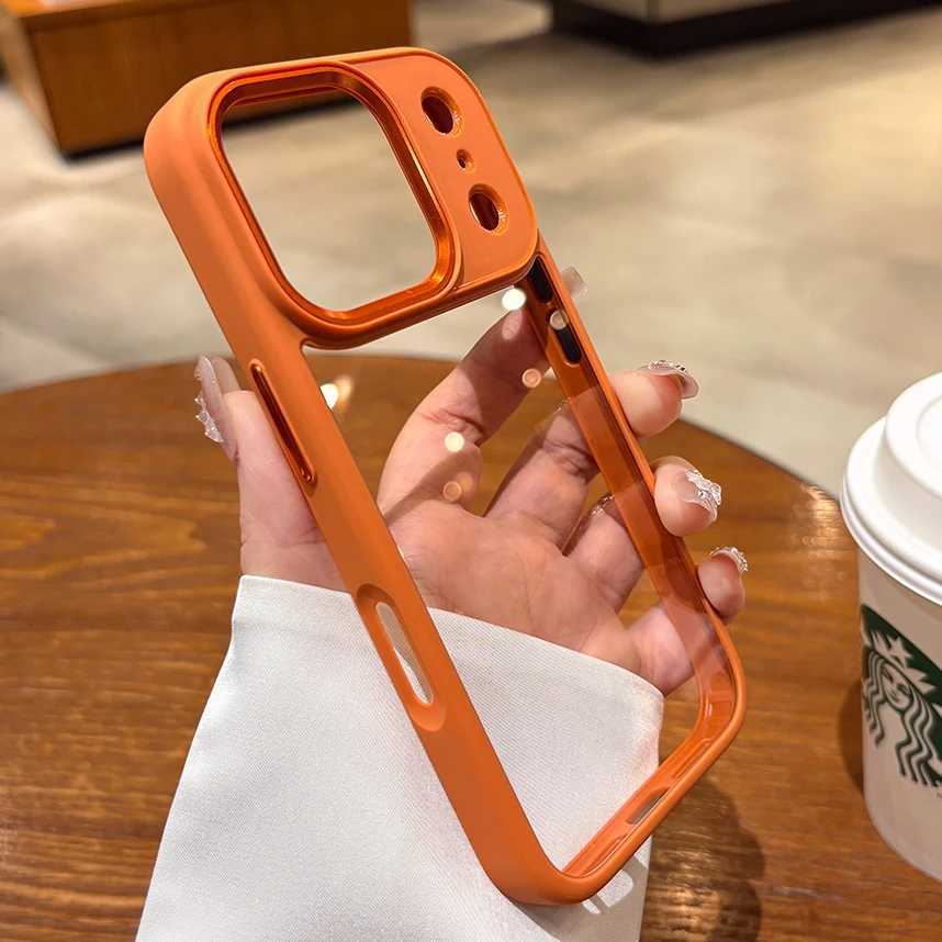 New Luxury Phone Case for iPhone 17 16 15 14 13 Pro Max Plus 17Pro Acrylic PC Hard Shockproof Cover for iPhone 17Air J251202