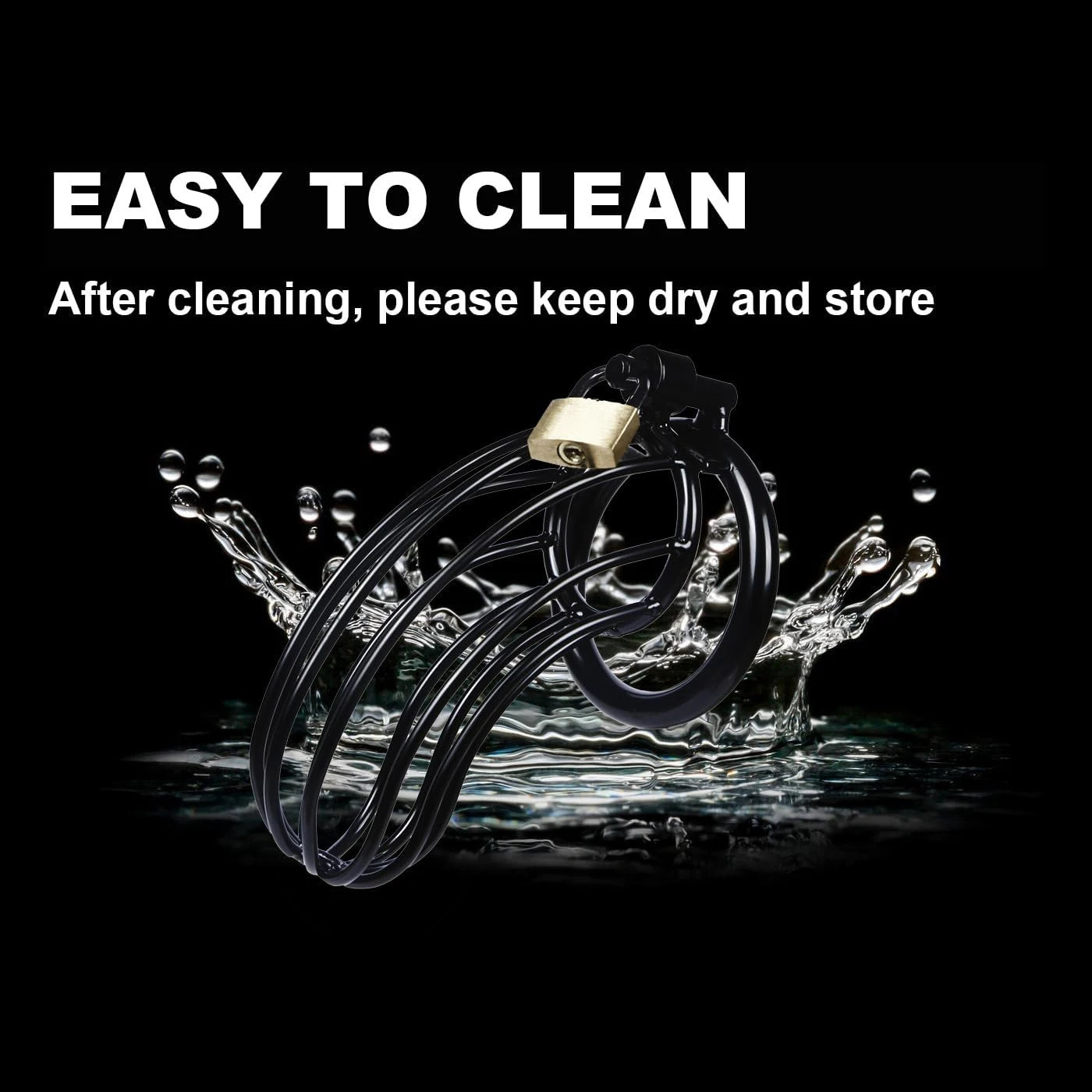 Black metal banana shaped male chastity cage with BDSM lock and adjustable rooster ring adult sex toy restraint device 250417