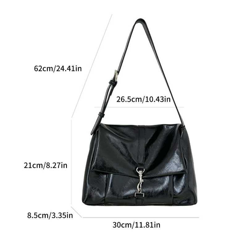 PU Leather Shoulder Bag Large Capacity Underarm Bag Casual Shoulder Handbag Purse for Women Girl Dating Travel WorkW251117