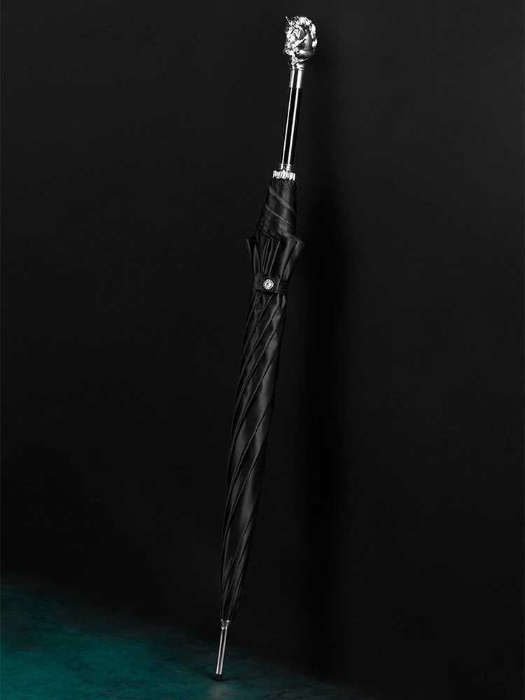 Creative Horse Head Umbrella Men Retro Luxury Long Handle Umbrella Windproof Straight Big Umbrellas Gentleman Business Umbrellas C251117