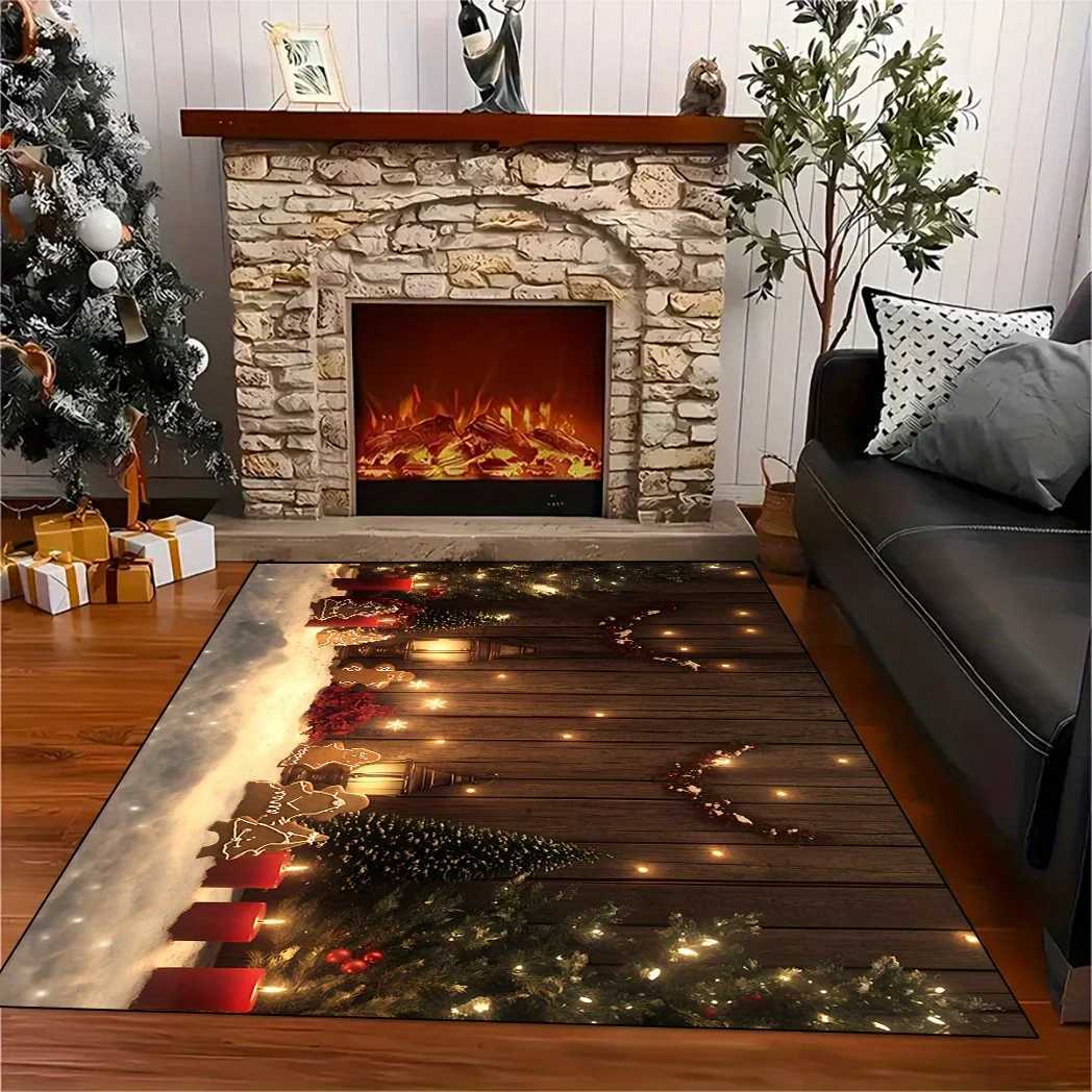 Christmas Theme Decor Area Rug for Bedroom/Living Room/Hotel/Restaurant Beautiful Home Decor Outdoor Floor MatM251117