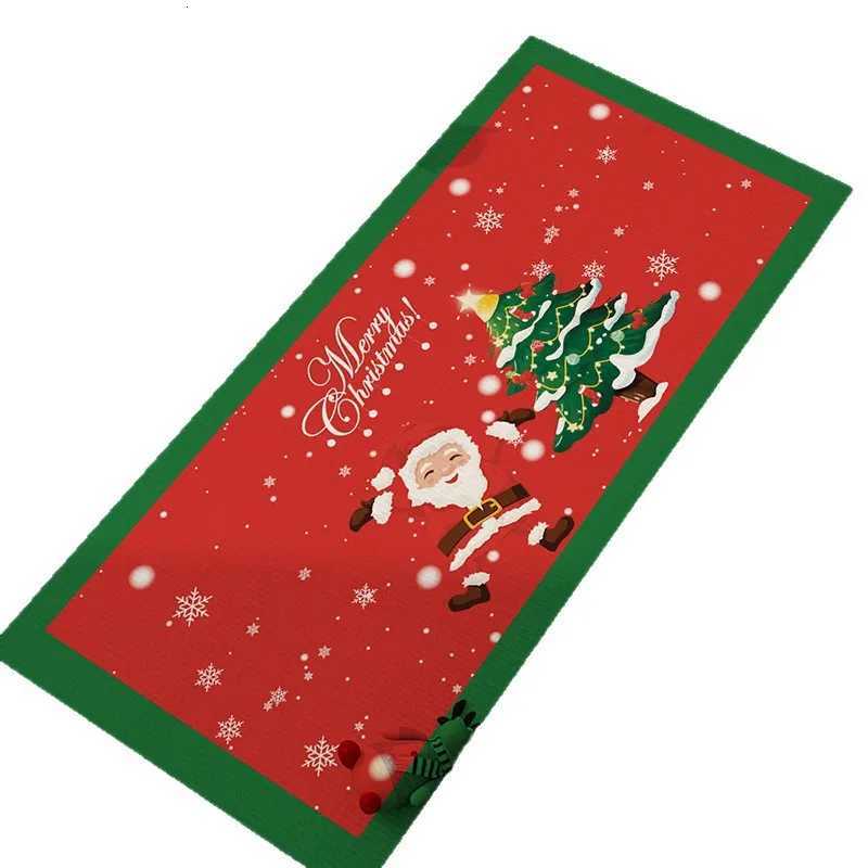 Christmas Carpet Vintage Dirt-resistant Non-slip Living Room Bedroom Kid Room Doormat 2025 Entrance Floor Decor Mat Tapis SalonM251117