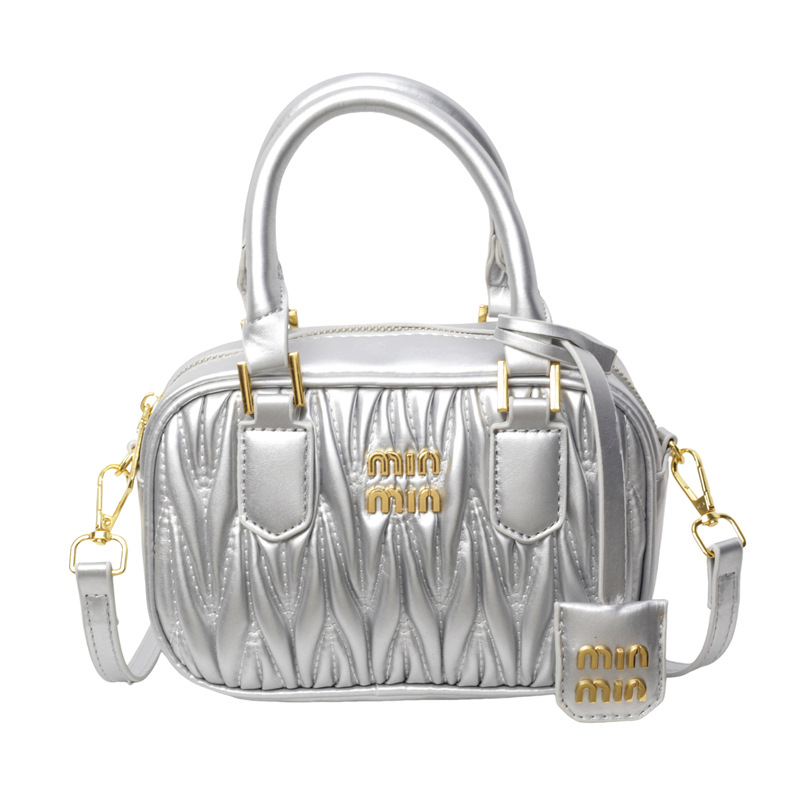 designer bag 2025 new Women's textured bag versatile, niche wrinkled handbag Popular and trendy explosive item this year Single-shoulder and cros