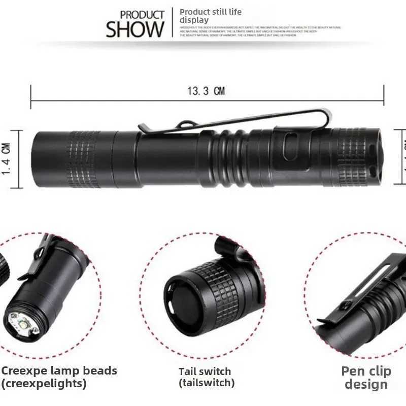 XPE LED Strong Light Flashlight Mini LED Flashlight Dry Battery Pen Light Mini Small Flashlight M251117