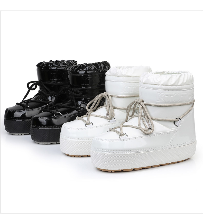 designer shoes New Winter Moon Mid-Calf Waterproof Women's Space Boots