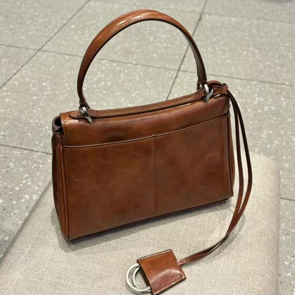 B Home Rodeo New Brown Tote Fashion Old Money Style Handbag Leather Kelly Bag Women