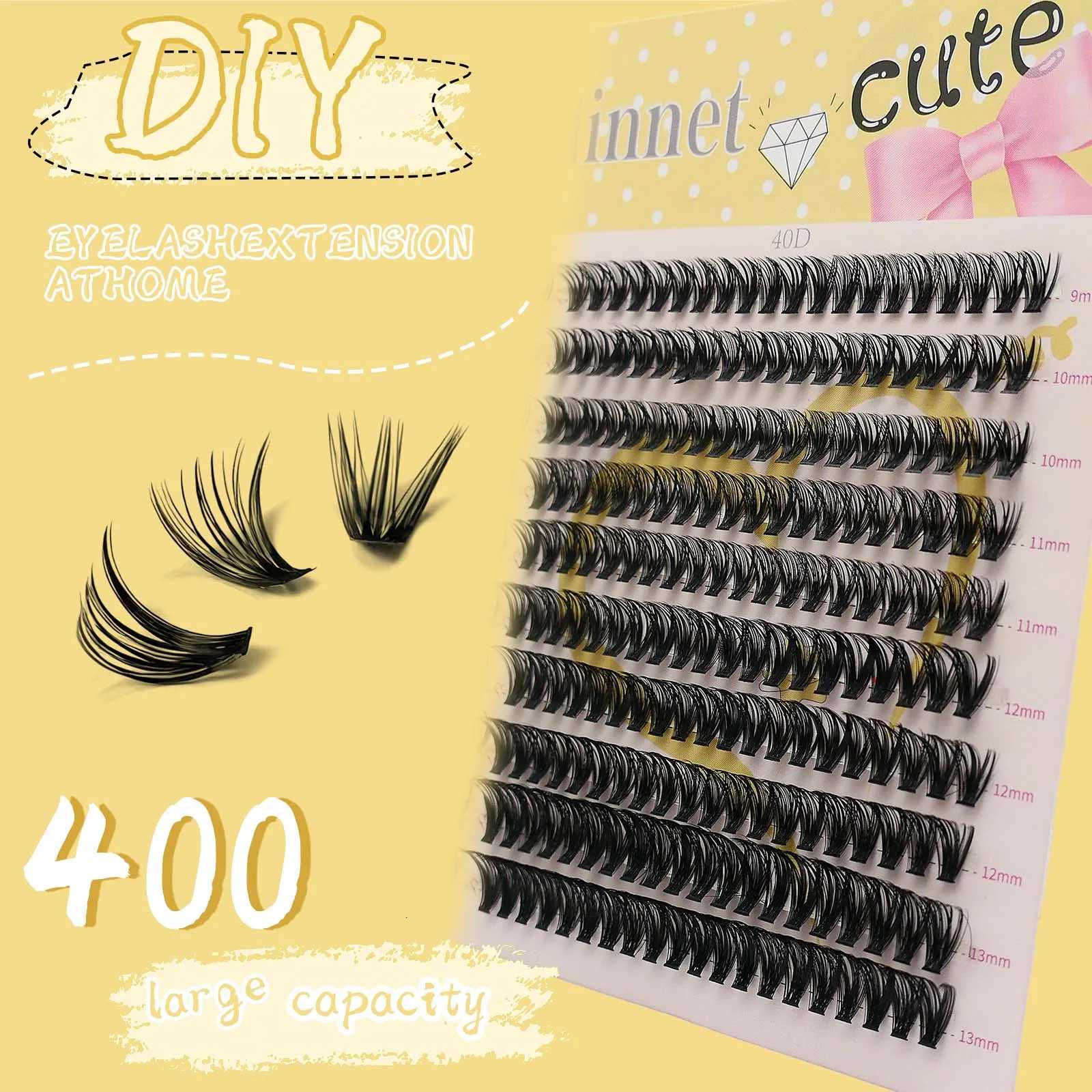 20 rows 400 clusters of 3D false eyelashes natural eyelash extension makeup thick eyelashes 30/40/60/80D eyelash bookT251117