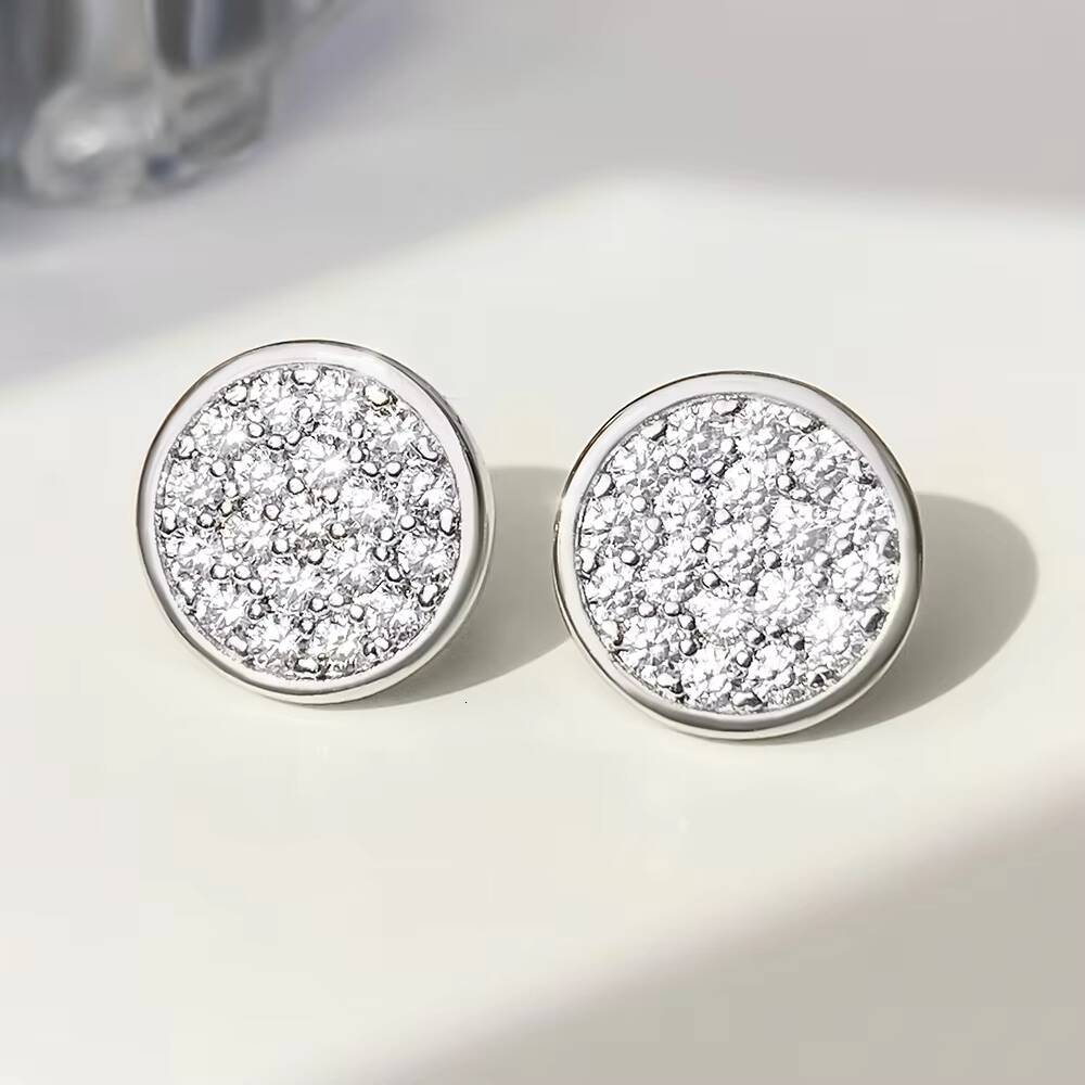 925 Sterling Silver Halo Stud Earrings 15ct Simulated Diamond Luxury Hypoallergenic Jewelry Gift for Women Featuring Zircon