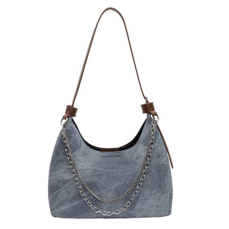 2025 Vintage Trendy Underarm Bag for Women Fashionable Large Capacity Dumpling Bag Elegant Chain Shoulder Purse for CommuteW251117