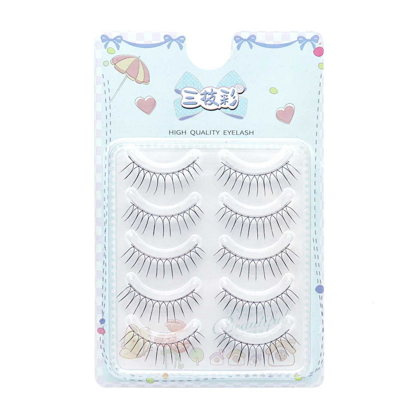 5pairs U Shape False Lashes Full Strip INS Korean Idol DIY False Eyelashes Natural Wispy Soft Lash ExtensionT251117