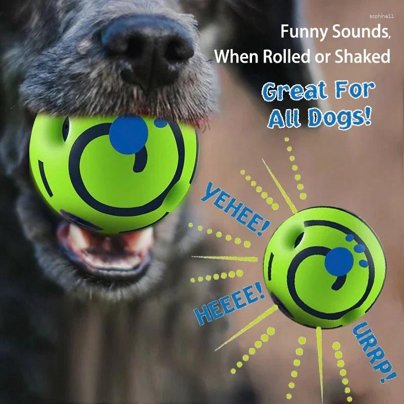 Update Pet Dog Toy Ball Squeaker Bite Resistant Chew Interactive Puppy Training Toys Dewable Food Supplies