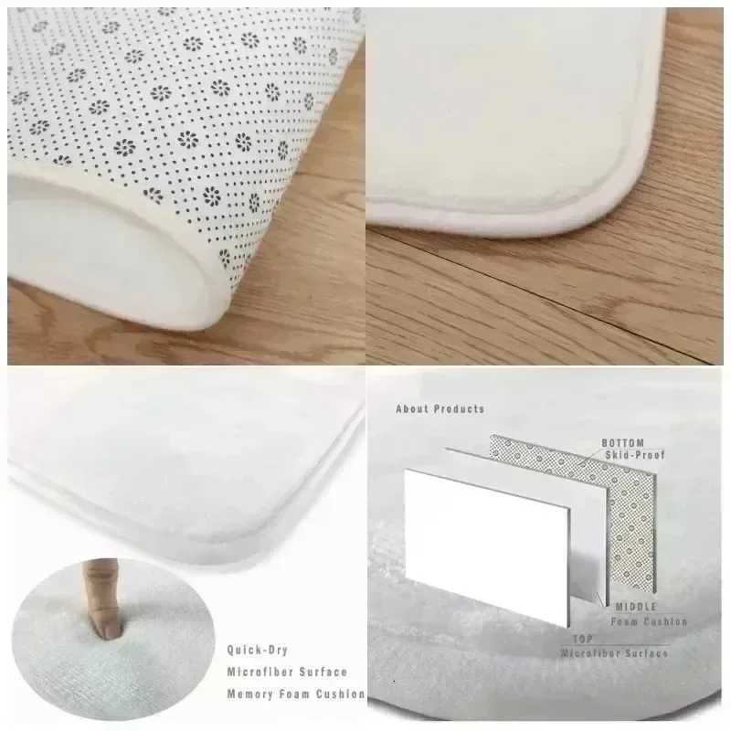 Christmas Lion and Tiger Print Decoration Flannel Door Mat Absorbent Foot Mat Small Floor Mat Machine Washable Carpet DecorationM251117