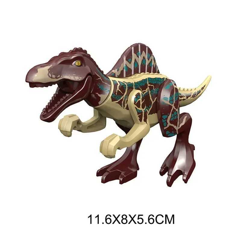 Great value!!! Massasaurus Jurassic World Park Dinosaur Rex Indian Raptor Triceratops Indian Dragon Building Blocks Toy Dinosaur GiftY250417KR23
