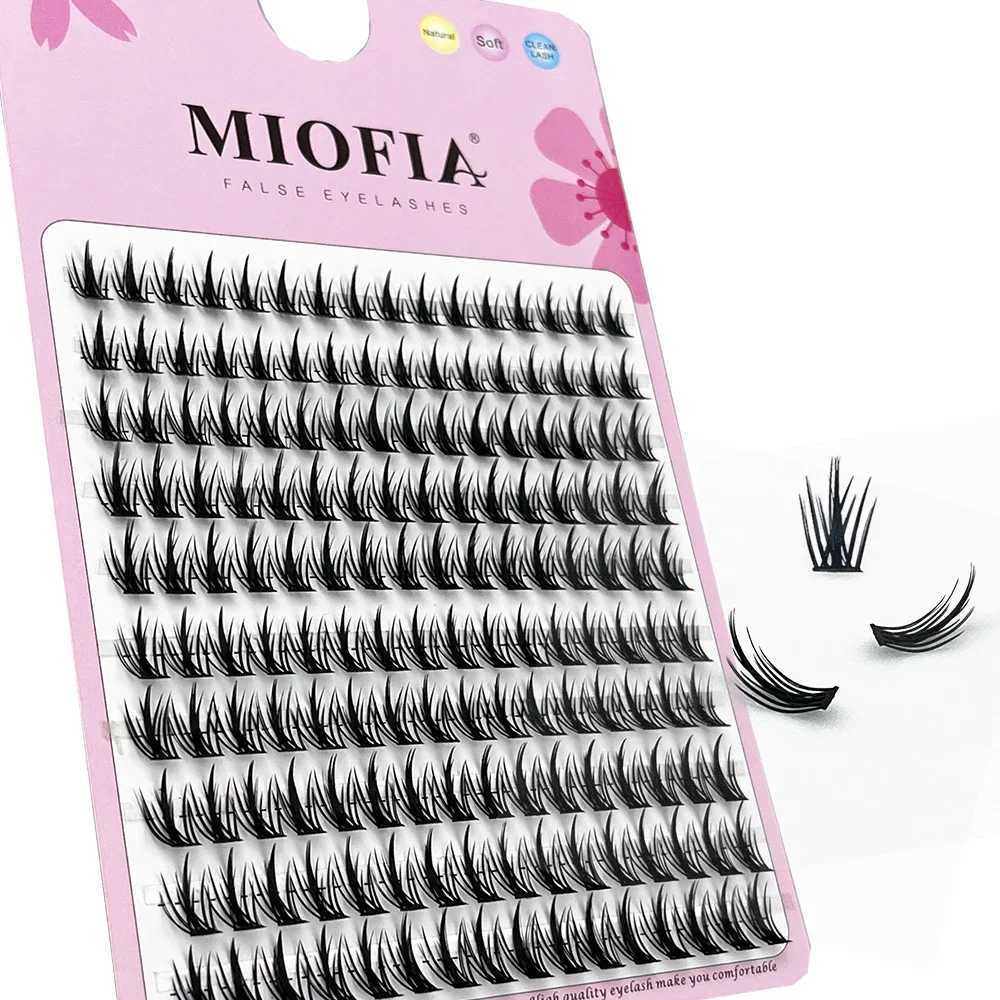 10 row anime lashes Cosplay lash natural wispy Natural Mink Eyelashes 3D individual manga eyelash clusters Makeup toolsT251117