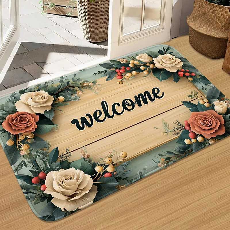 Soft and comfortable door mat bedroom floor mat bedroom carpet bathroom absorbent mat kitchen mat can be machine washedM251117