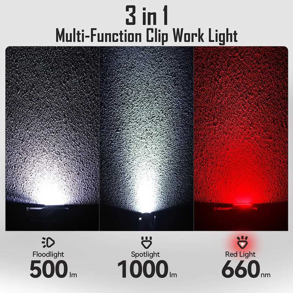 SOFIRN Mini ST10 1000LM EDC Flashlight USB C 14500 Rechargeable with Red Light 660NM Magnetic Tail clip Dual Switch Torch M251117