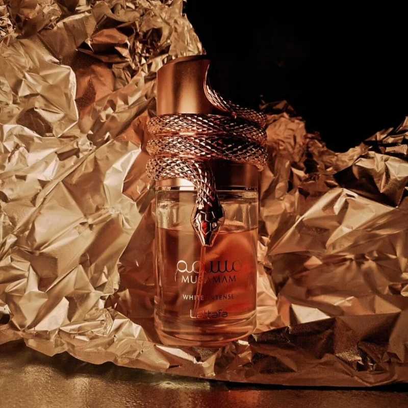 100ml Luxury Arabian Perfume Duo Unisex White Gold Scents with Rich Oud Amberwood Coconut Oriental Floral Notes Long LastingW251117