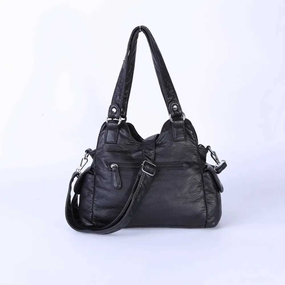 Women Handbag Fashion Small PU Shoulder Bag Soft Hobos Messenger Top-handle Bag Tote Satchel Front Pockets PurseW251117