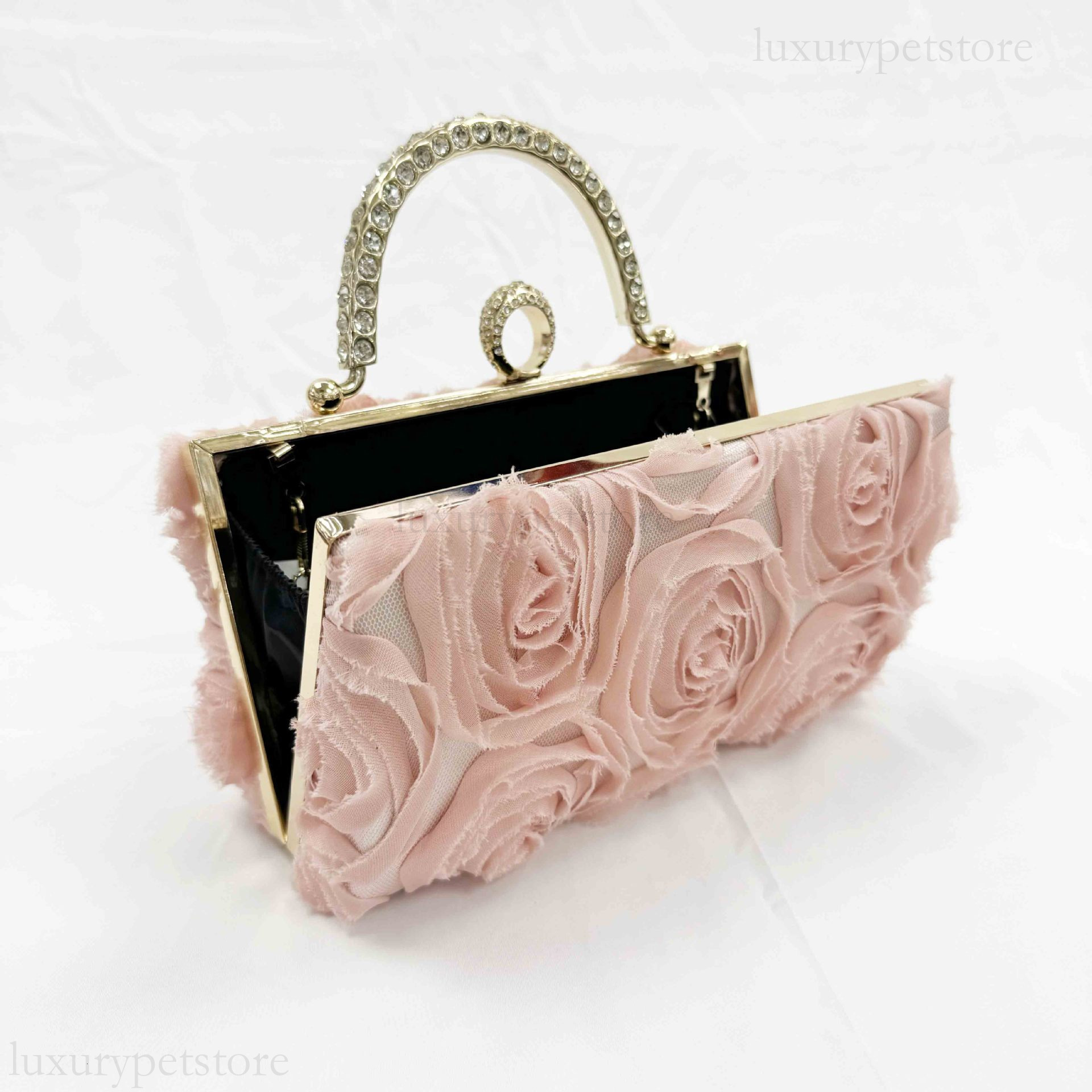 2025 New Designer Fresh And Sweet Flower Handbag Chinese Banquet Fashion Dress Single Shoulder Crossbody Bag