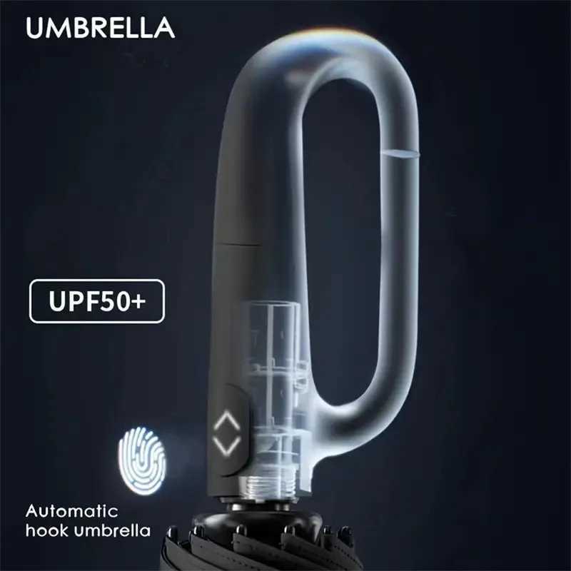 Extra Large Reinforced Wind-resistant Rain-resistant Dual-purpose UV-resistant Fully Automatic Ring-buckle Umbrella C2511171
