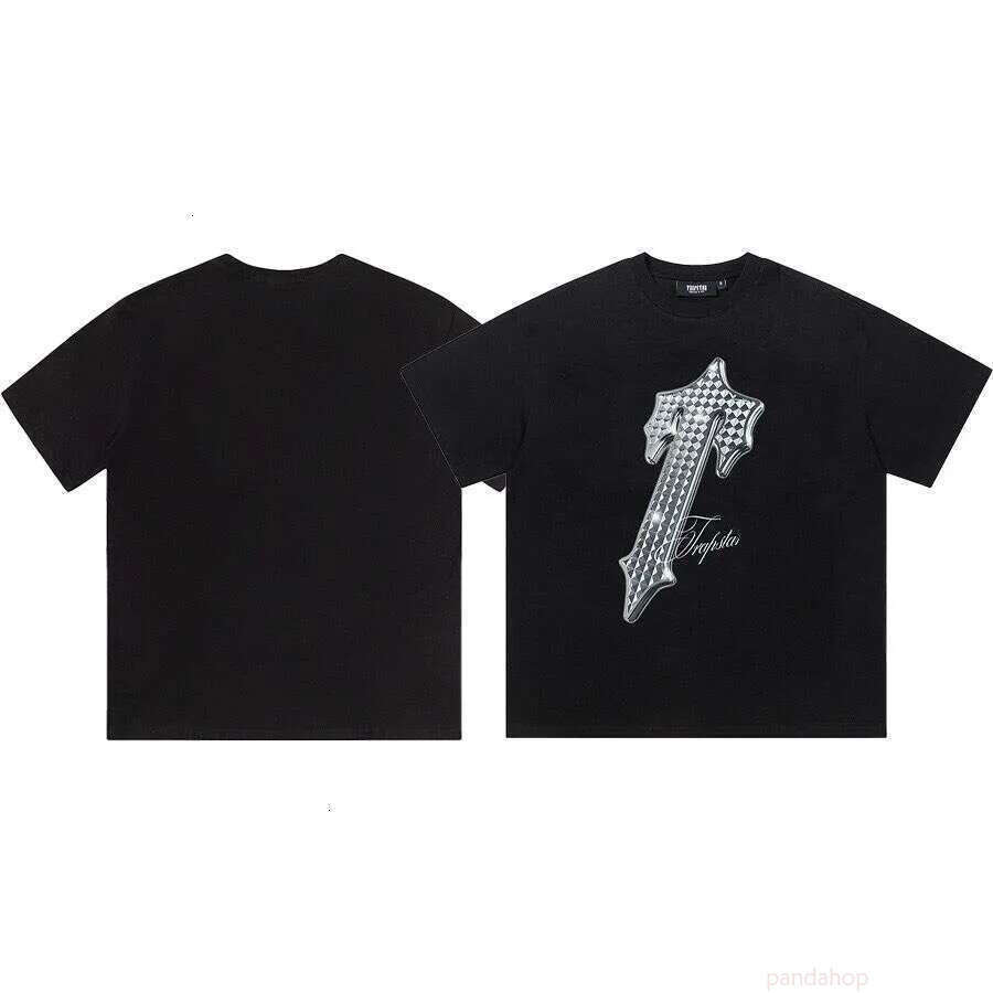 Border Trapstsr Tracksuit Starly Shirt Trendy Brand Letter Gradient Print Men's Loose Round Neck Pullover Casual Sleeved Trapstarsjacket T-Shirt For Couples B30