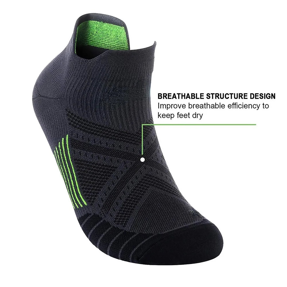 Ankle Compression Sock for Men and Women 6 Pairs Low Cut Compression Running Sock with Ankle Support 251114