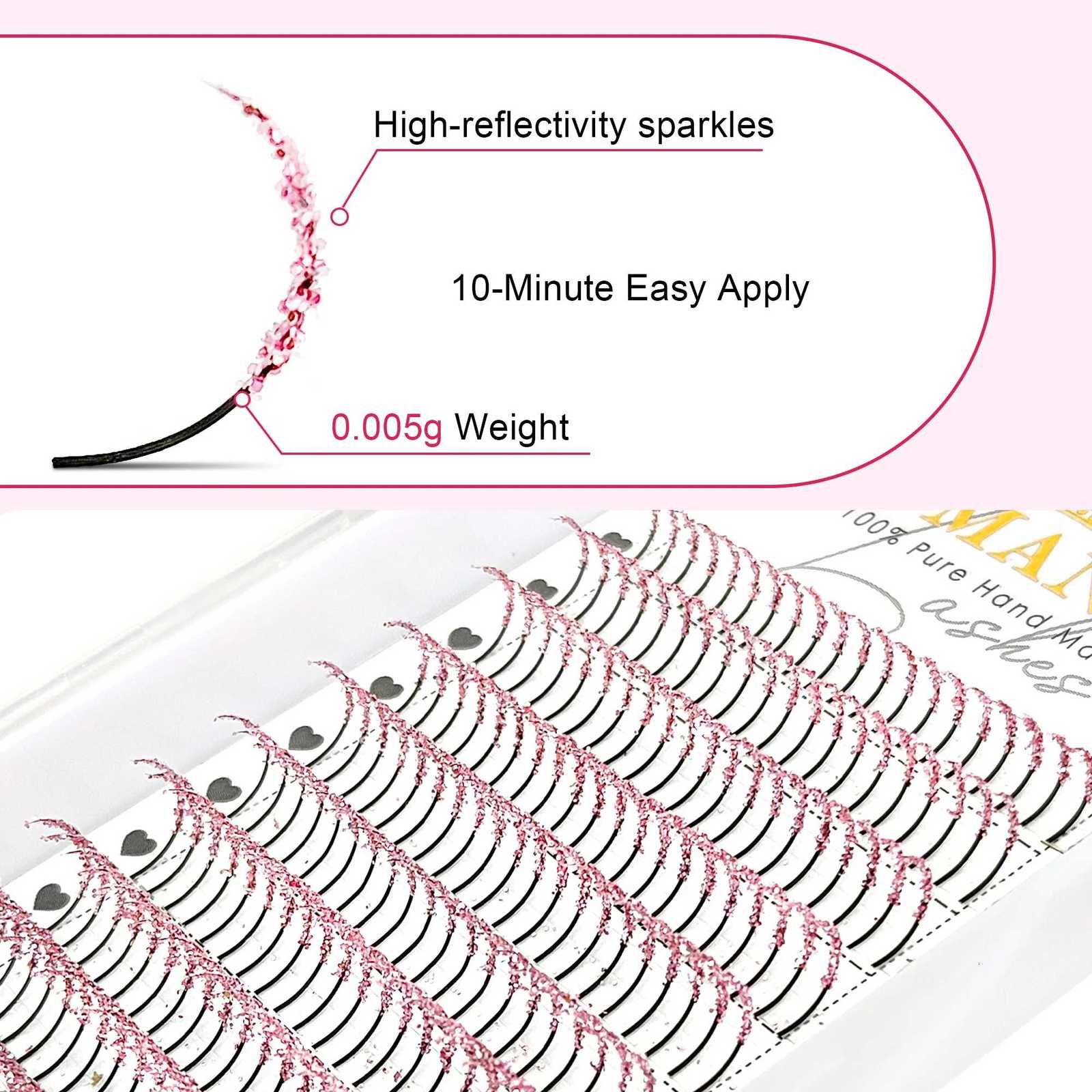 Colors Glitter Fashion Shiny Colorful False Spikes Eyelashes Extension Mink Individual Lashes Mix Color Soft Cilias for HalloweeT251117