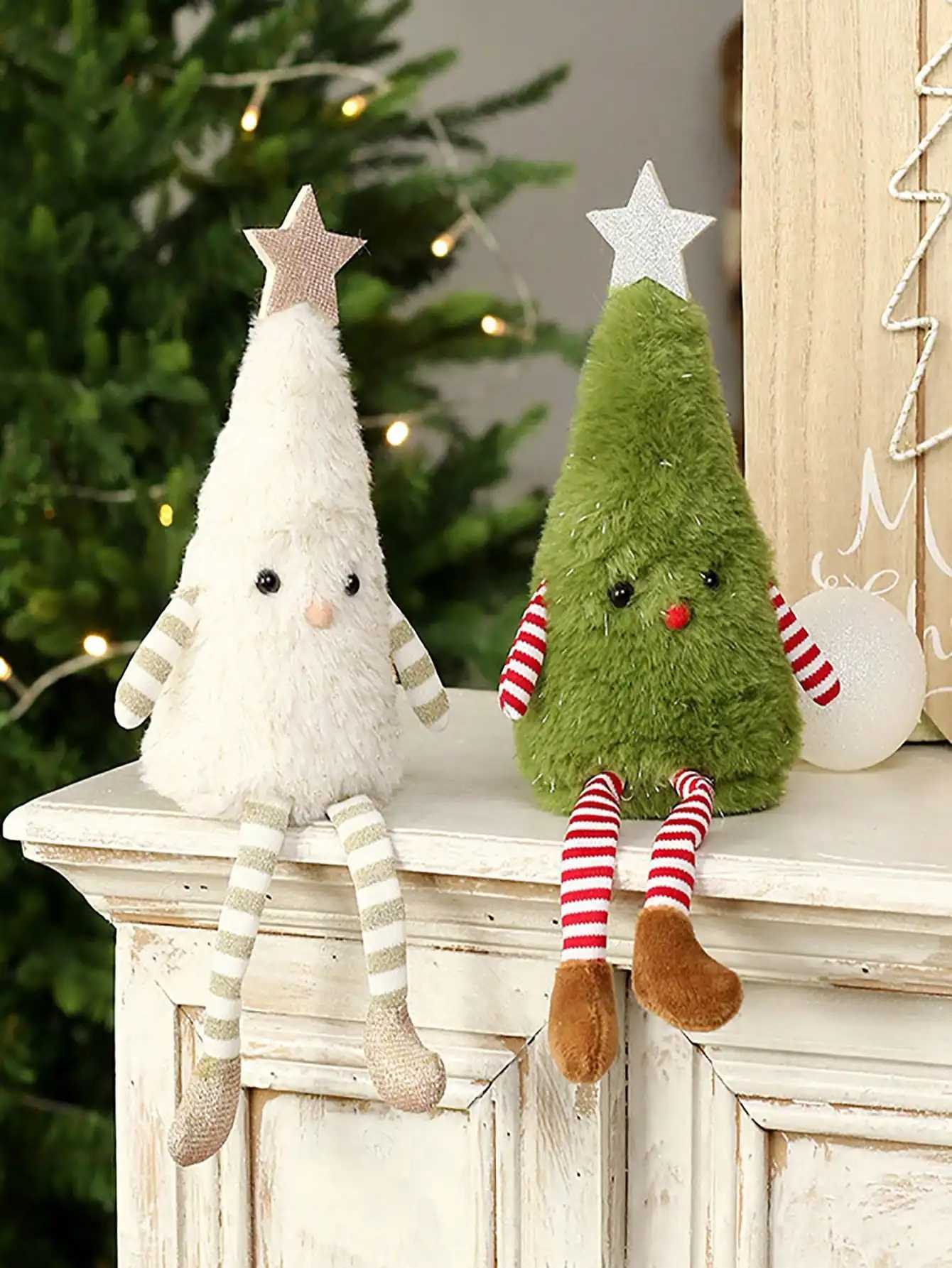 1pc Christmas decorations cute plush Christmas tree doll home party doll ornaments party gifts couple gifts J251117