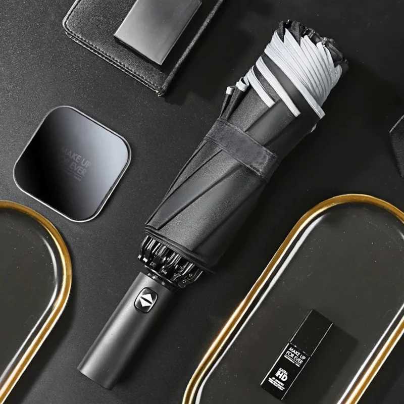 Full Automatic Reverse Folding Umbrella Men Women 130CM Large Windproof UV Sun Umbrella Luxury Portable Car Business Umbrellas C251117