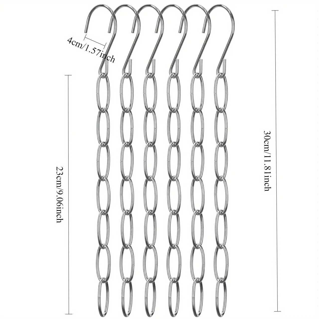 2pcs 7-Slot Metal Chain Clothes Hanger Space-Saving Organizer Multi-Hanger Storage Wardrobe Accessory Clothes Organizer Storage C251117