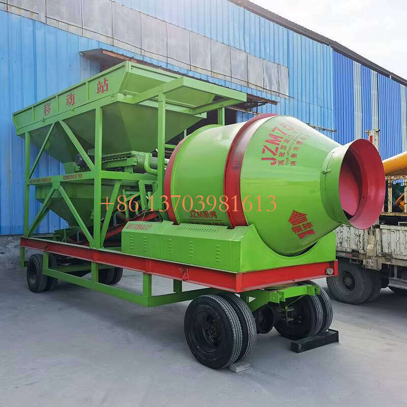 Concrete Batching Plant with Twin Shaft Mixer, Fully Automatic Cement Mixing Equipment