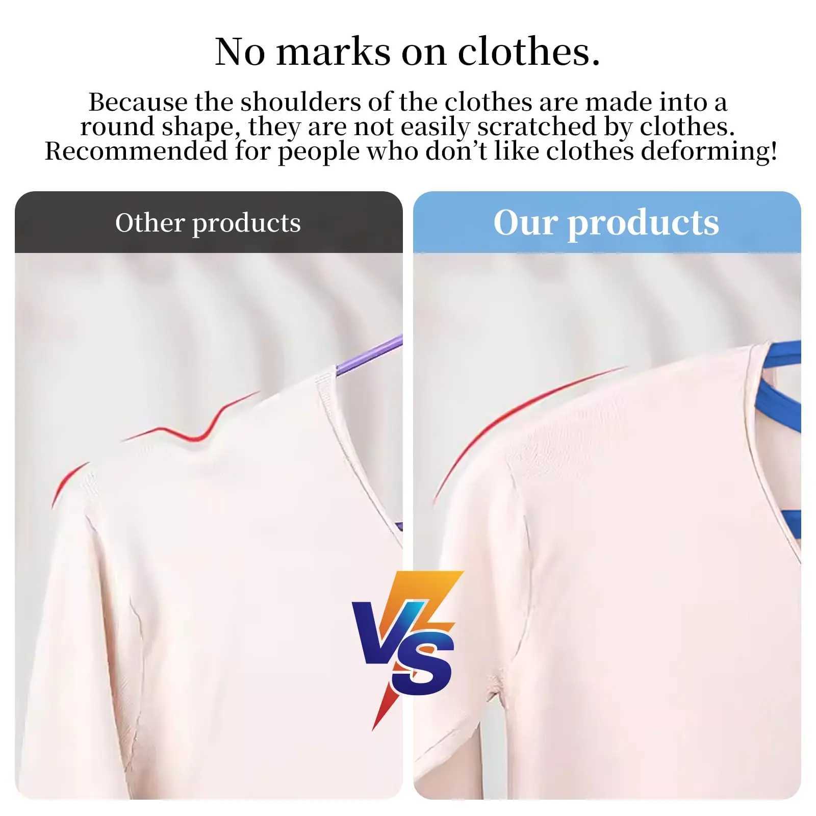 Adult Wide Shoulder Thickened Non-slip Clothes Hanger Household Clothes Rack Clothes Drying Rack Plastic Clothes Hanger C251117