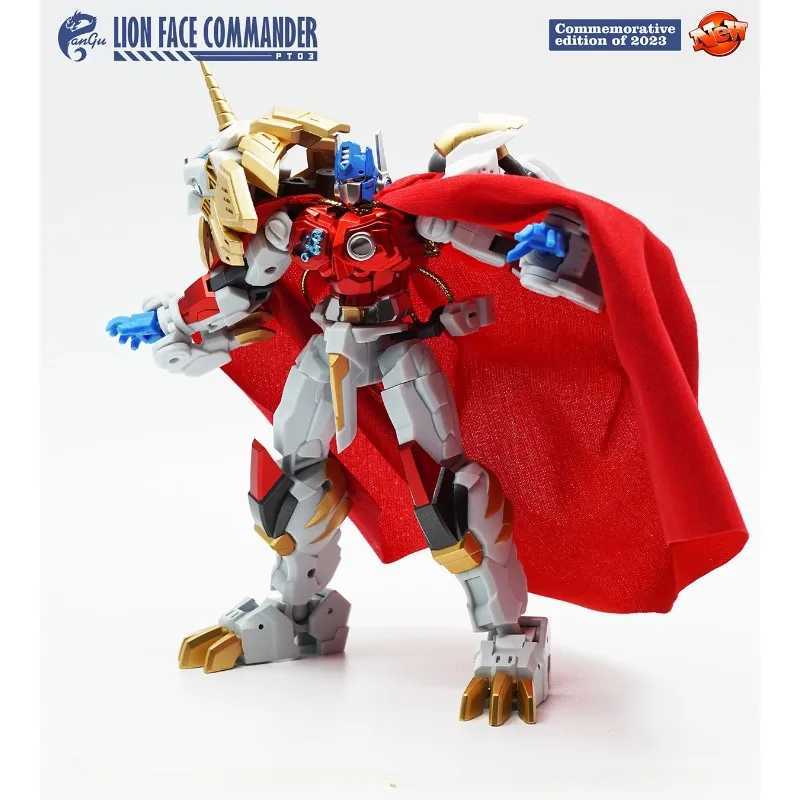 Transformation PANGU Toys PT-03 PT03 LION FACE COMMANDER Action Figure Deformation Lion Model With Nuclera Gun Cannon Toy Gifts C251117