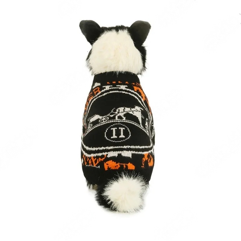 Fashionable Dog Autumn And Winter Pure Hand-knitted Clothes With Letters 2.0