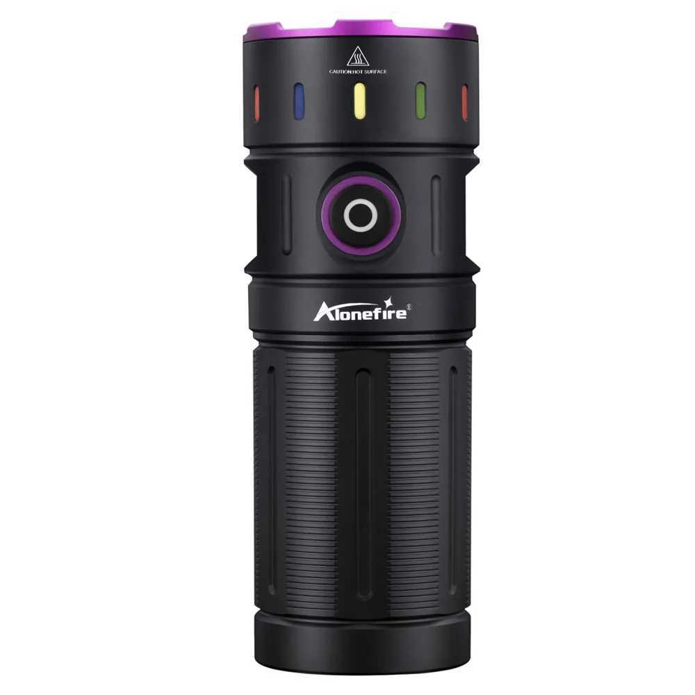 200W 365nm LED UV Flashlight Powerful Blacklight Torch USB Rechargeable Catdog Tinea Urine Stain Scorpion Money Ultraviolet lamp M251117