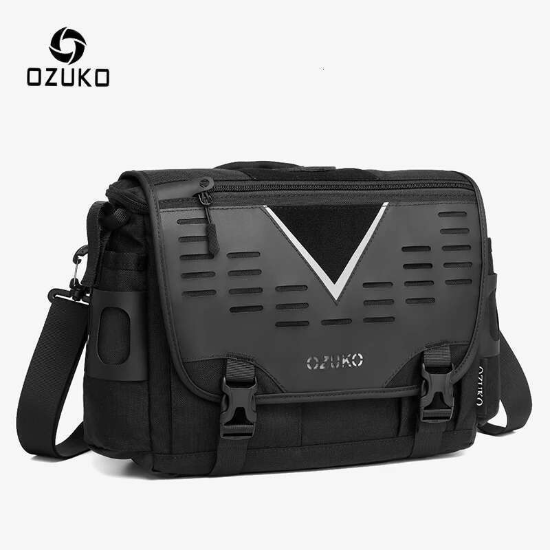 OZUKO Men Shoulder High Quality Large Messenger Bags Male Water Resistant Handbag Outdoor Short Trip Crossbody Bag