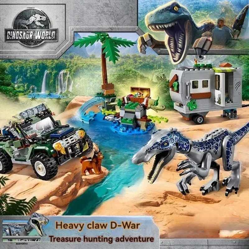 Dinosaur series Spinosaurus and Fengchen pterosaur aerial missions compatible with MOC set childrens dinosaur world park toy giftsY250417NIZT