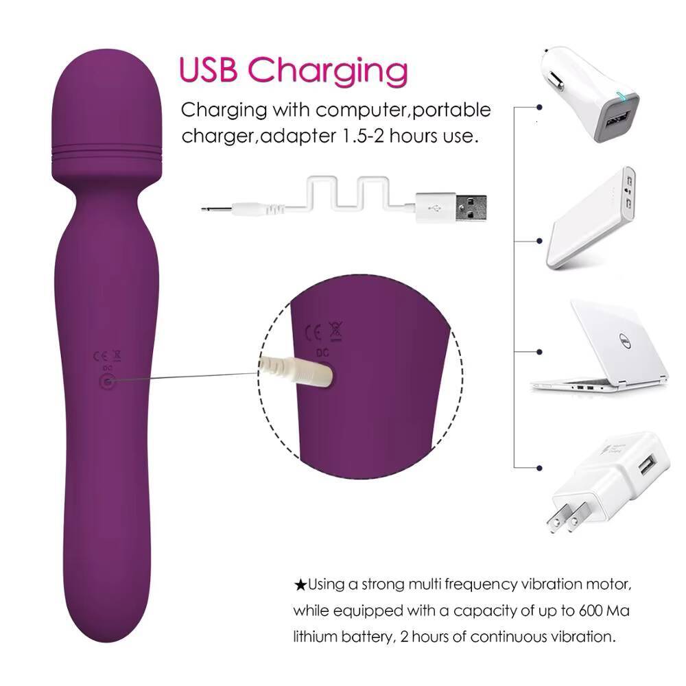 Y Love Powerful Adult Sex Toys Big Vibrating Masturbator Wand Massager with G-Spot Vaginal Vibrators for Women