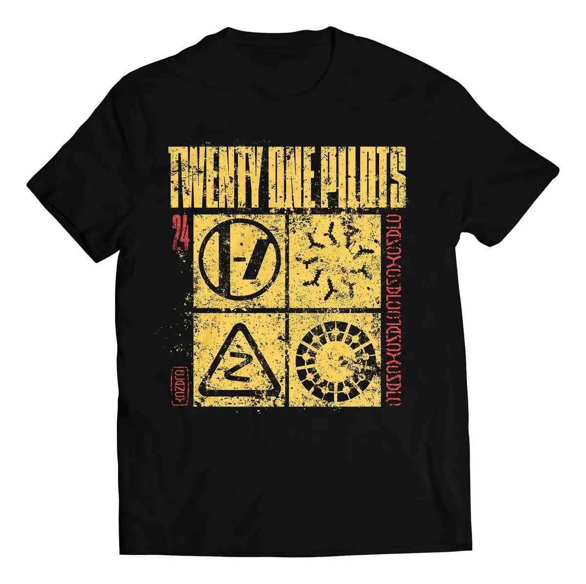 Twenty One Pilots Scaled and Dragon Rock Activity Women Men Short Sleeve Oversized Y2k Streetwear Heavy Cotton Rock Punk Top Tee Z250417