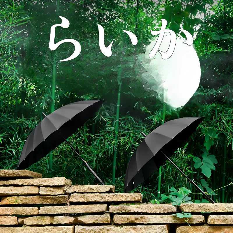 Creative mens long handle warrior umbrella windproof sunshade rainproof advertising cartoon umbrella C251117