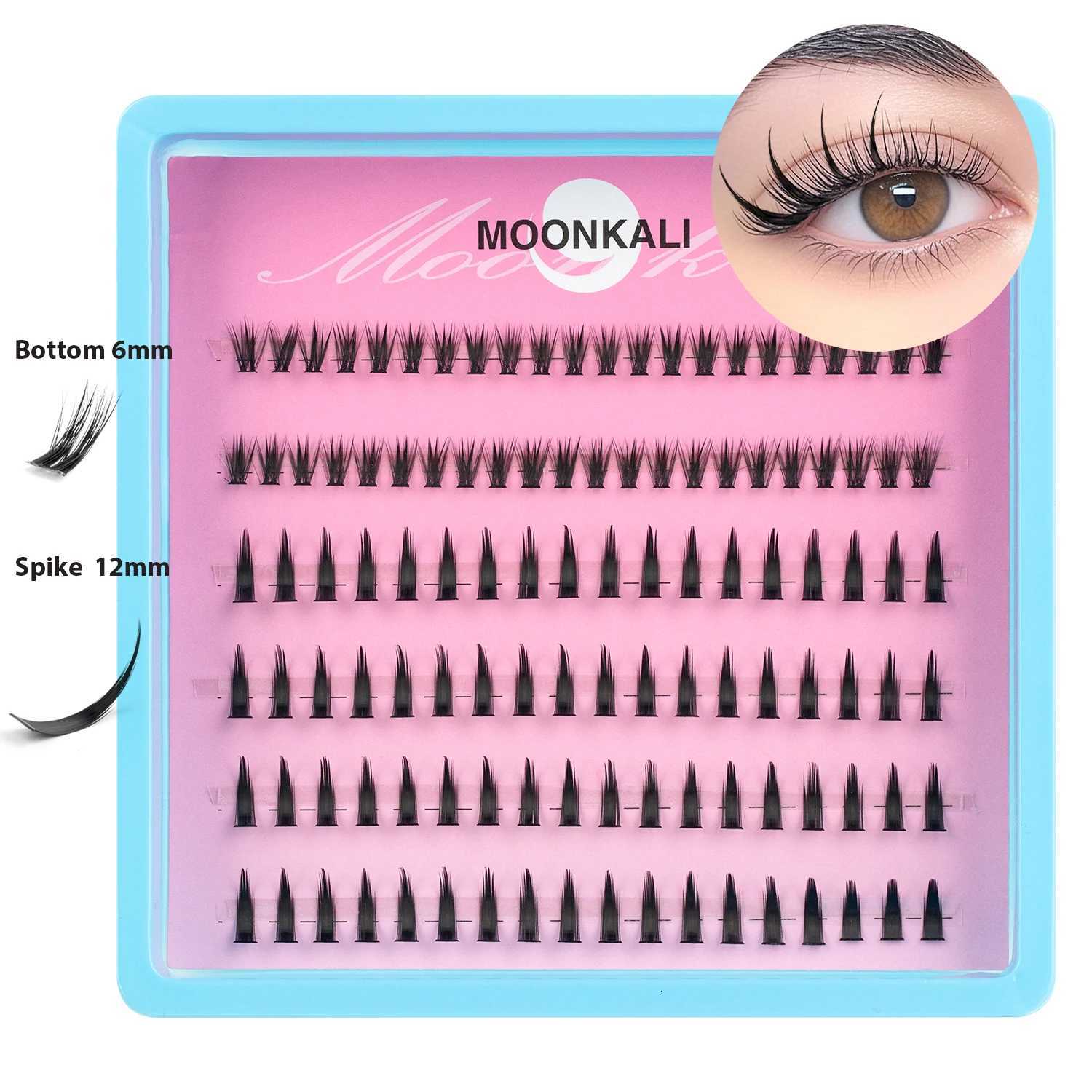 MOONKALI 4 Styles Lash Clusters Kit Volume/Full/Bottom Eyelash Clusters Wispy Volume Segmented Lashes Set Cat Eye StyleT251117