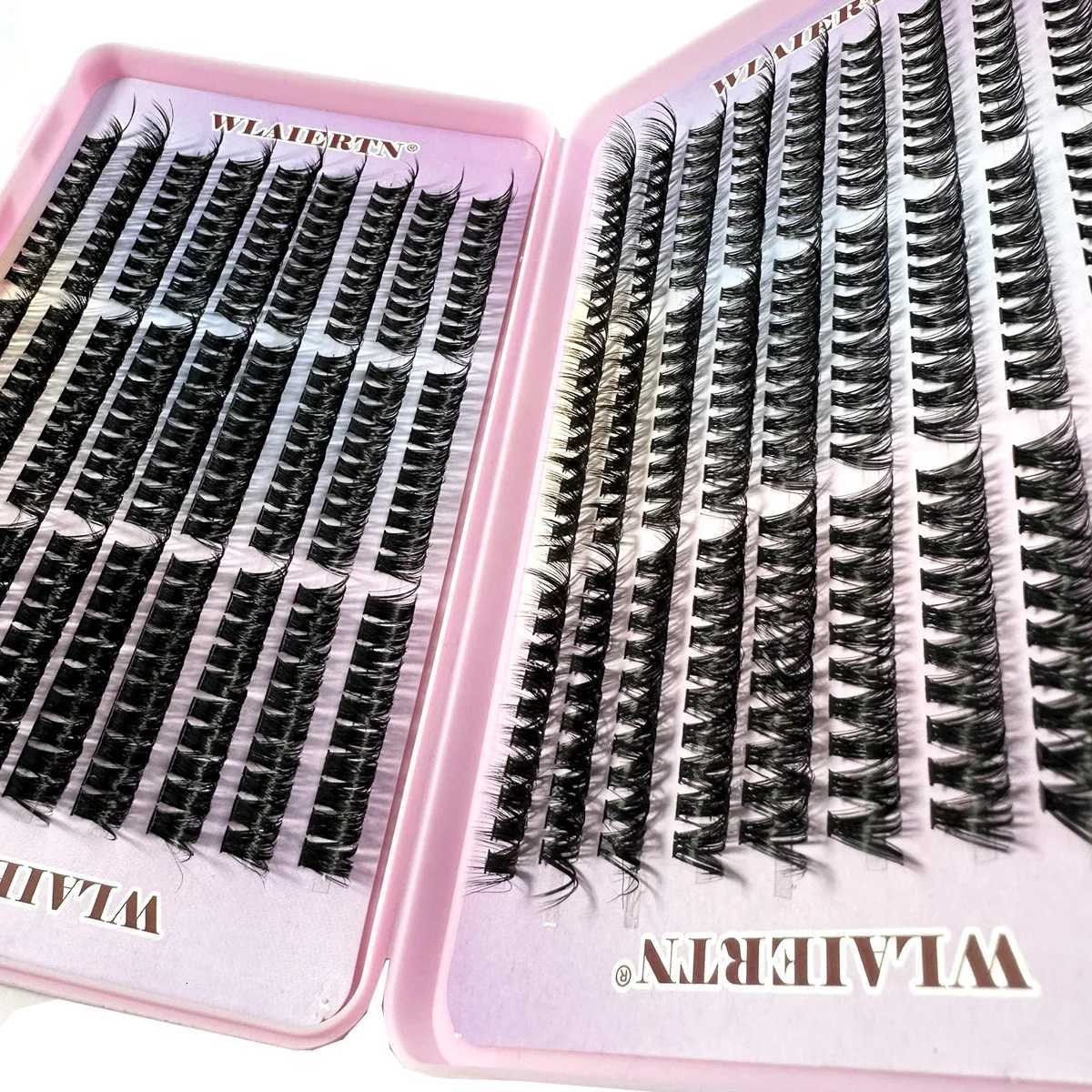 Faux Mink Eyelashes 540Cluster C Curled 9-16mm Mixed Natural Eyelash Extension 3D Russian Strip Personal Eyelash Makeup ToolT251117
