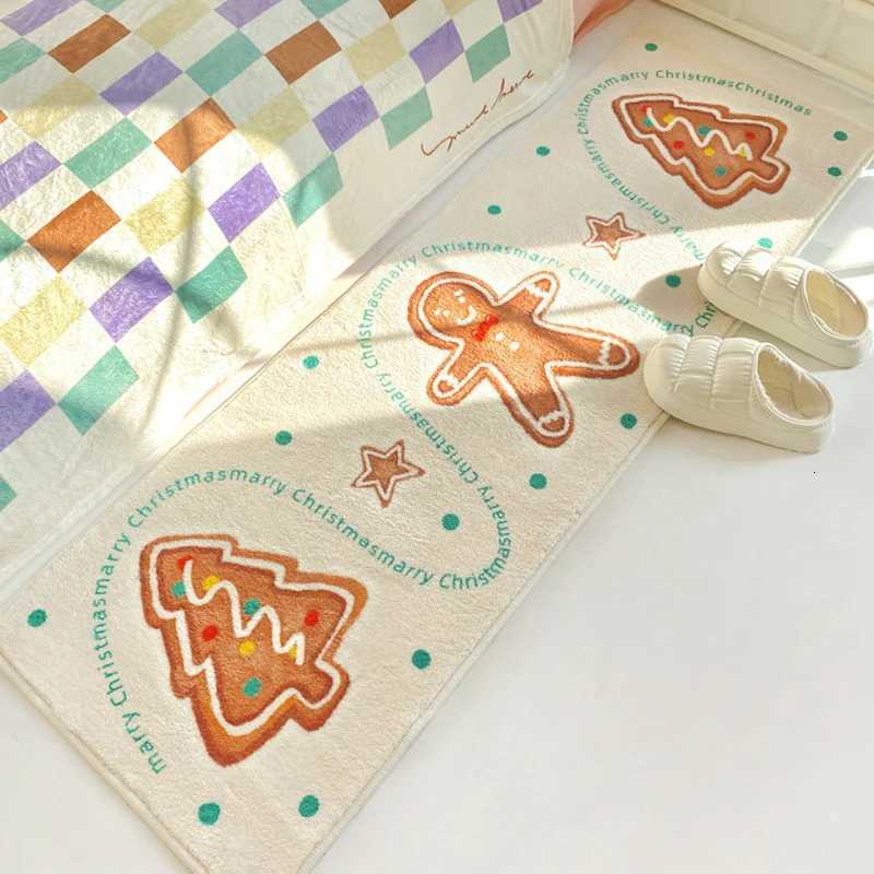 VIAKAMA Christmas Tree Runner Rug Home Bedroom Decoration Washable Non Slip Rug for Kitchen Living Room Hallway Laundry Door MatM251117