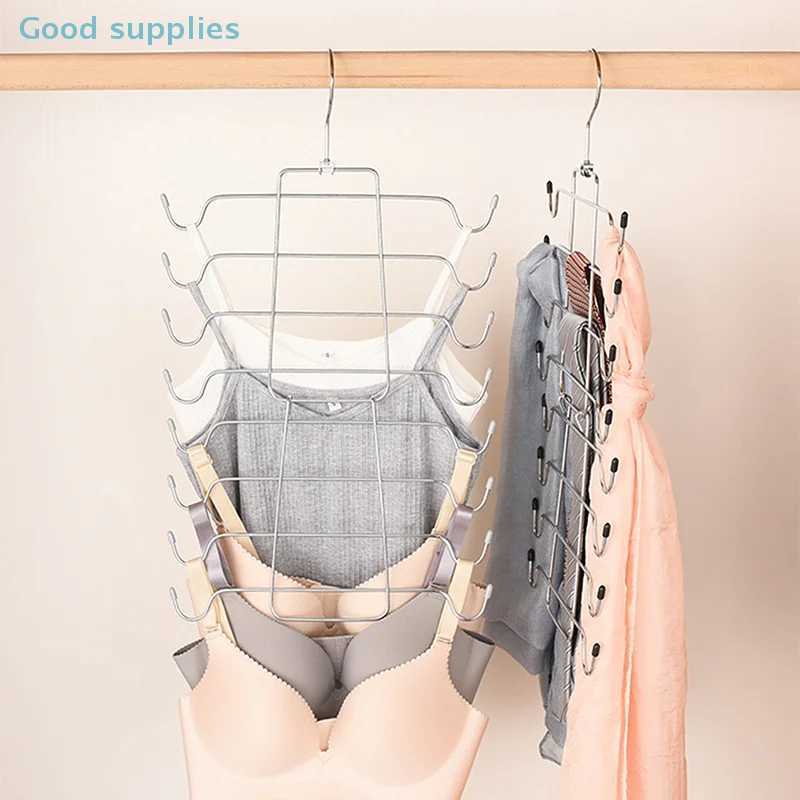 1PC Clothes Hanger Multi-Layer Underwear Folding Hanger Sling Bra Storage Trouser Racks Do Not Leave Traces Of Multi-Funct C251117