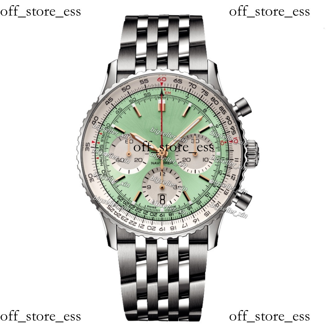 2025 10A Breittling Designer Watches Men Navitimerly Watch Chronograph Manwatch Top Time Watch Six Pin Quartz Luxury Wristwatch Stainless Steel Breighting 705