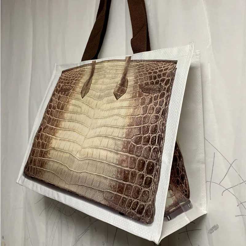 Instagram Bloggers Handbag Remake Fashionable Same Fitness Womens Shoulder Bag Printed Womens Shopping Street Bag Large Capacity WholesaleXJ250417
