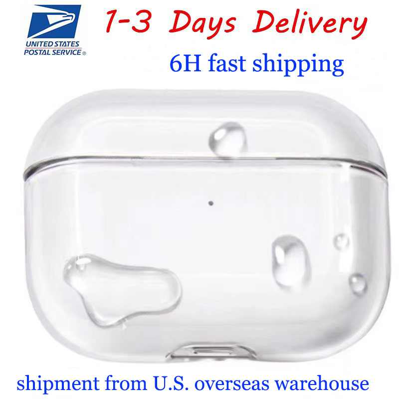 USA Stock For Apple airpods pro 2 3rd generation Air pods4 pros3 Bluetooth earphones ANC Wireless Headphones Earbuds Noise Canceling Accessories Solid Silicone TPU